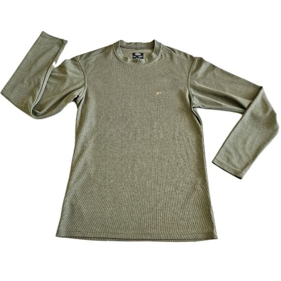 Lowe Alpine Baselayer LS T Shirt Mens S Khaki Green Outdoor DryFlo Hike Training - Picture 1 of 14